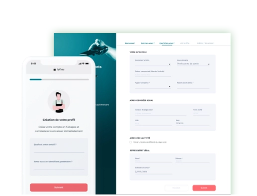 Designing a user experience for B2B enrolement workflow